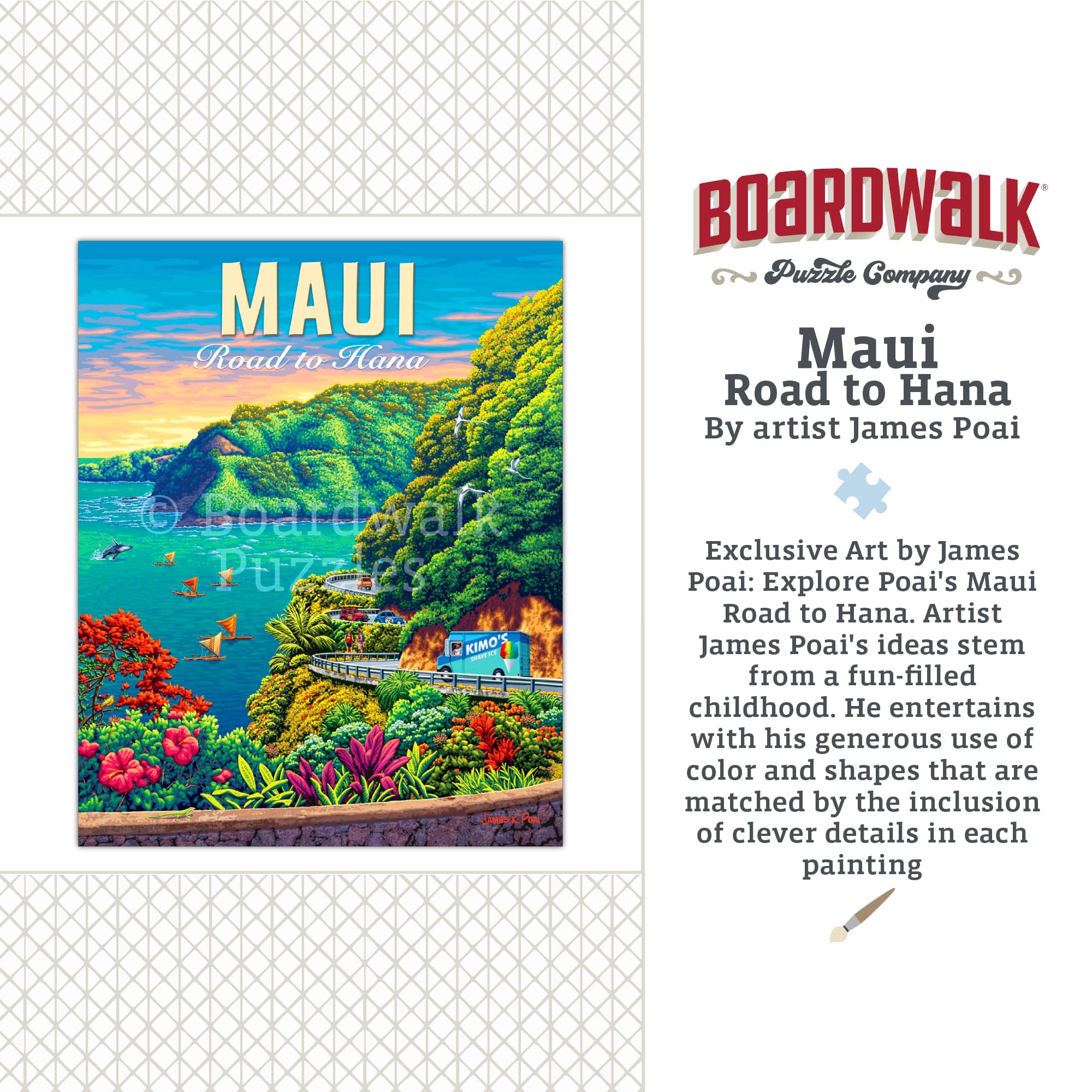 Amazon.com: Maui Road to Hana by Boardwalk - Personal Puzzle - 210
